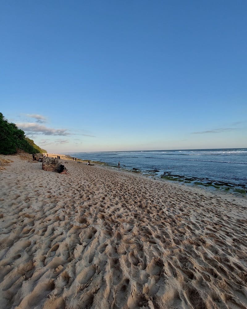 Nyang Nyang Beach in Pecatu, Bali, photographed in 2021